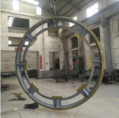 China Acero forjado antirruja de anillo grande de engranaje de forma circular tratada térmicamente en venta