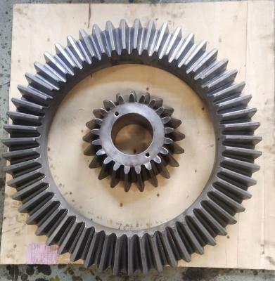 China Hoge koppelbelastingen Schacht Bevel Gear Grote diameter Gemakkelijk te installeren Te koop