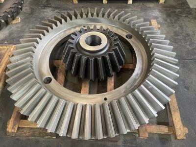 China High Strength Steel Straight Bevel Gear With HRC 58-62 Hardness for sale