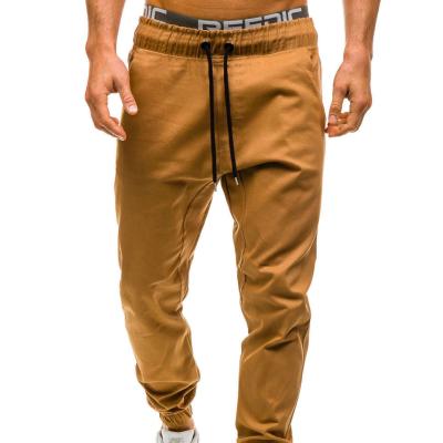 China OEM Anti-Static Custom High Quality Male Jogger Pants Mens Elastic Long Pantalones Men Joggers Khaki Khaki Slim Fit Pants for sale