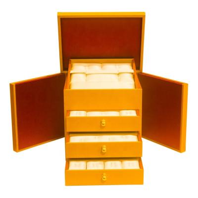 China Eco - Friendly Tabletop Shop 4 Drawers Jewelry Display Case Necklace Ring Display for sale