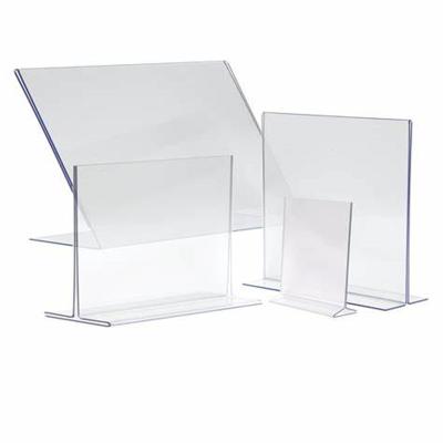 China Best Selling Customized Desktop Clear Acrylic Sign / Hotel Restaurant Sign Menu Holder for sale