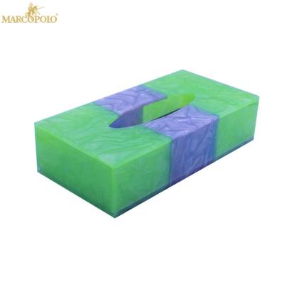 China Hot Selling Customized Office Acrylic Tissue Box Hotel Design Luxury Living Room Tissue Box for sale