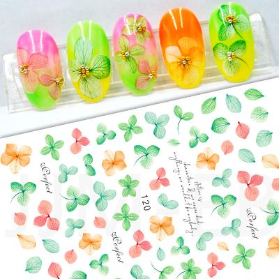 China EB113-128 environmental protection sunflower nail stickers spring flower nail stickers tulip nail stickers for sale