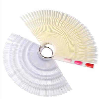 China French Manicure Tools Display Board 150 Color Swab Bamboo Palette Tri In One Nail Polish Color Palette for sale