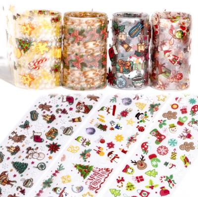 China Environmental Protection Halloween Christmas Nail Foil Set Nail Art Transfer Sticker Manicure Nail Foils for sale