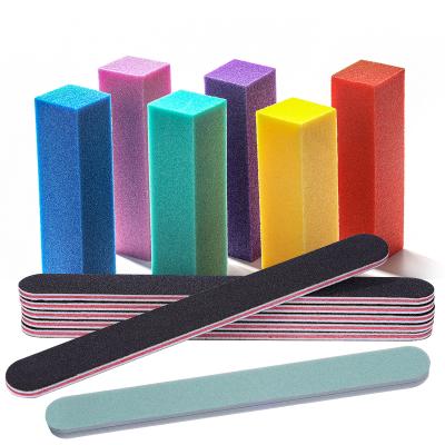 China Black Polish Tape Sand Sponge Nail Polish Sponge Nail Polish Double Side Folder High Bounce Nail Tool Kit for sale