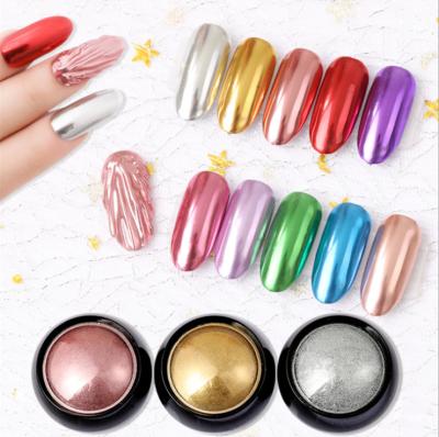 China Hot Sale Chrome Laser Acrylic Glitter Mirror Effect Chameleon Powder Magic Nail Art Glitter Power GT 560 for sale