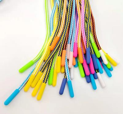 China High Quality Eco-friendly / Washable Colored Mix Color Twine With Metal Rubber Coating Tips for sale