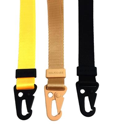 中国 100% Low MOQ Logo Design Custom Eco-friendly Case Phone Adjusters And Solid Color Nylon Webbing For Luggage Strap Nylon Webbing For Bag Used 販売のため