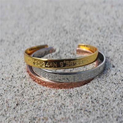 China High Quality Custom Logo Metal Bracelet Fashion Design Metal Bracelet à venda