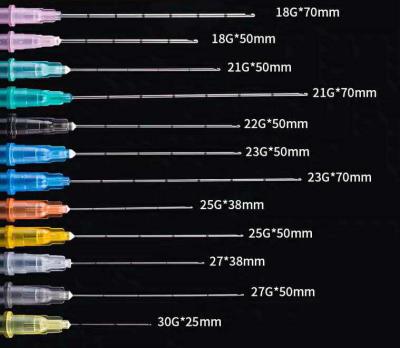 Cina Cannula smussata sterilizzata medica cutanea dell'acciaio inossidabile dell'ascensore di fronte della cannula dei riempitori di bellezza eliminabile micro in vendita