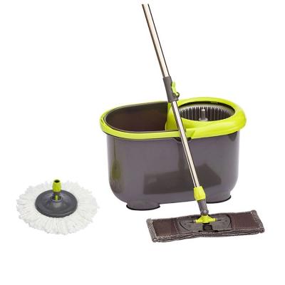 China Rotating Swivel Flat Round Magic 360 Broom Rectangle Twist Mop Bucket Broom Set for sale