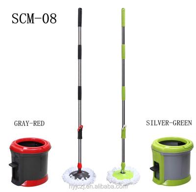 China Viable Microfiber Single Cloth Bucket Magic Cleaning Spin and Dry Mop Set for sale