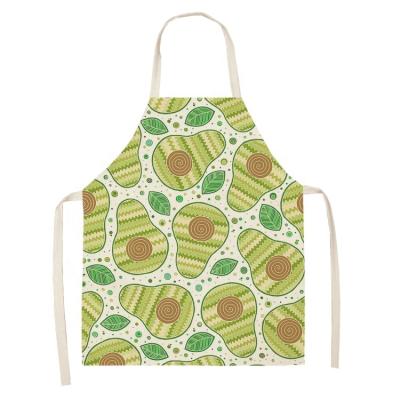 China Cleaning In Stock Printed Avocado Couple And Kids Apron Tie Cotton Chef Vintage Apron Full Bib Style Customize Aprons For Kids for sale