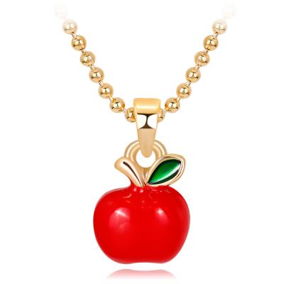 China Fashion Christmas Necklace Santa Claus Snowman Bell Christmas Fruit Tree Hat Pendant Necklace Jewelry For Friends for sale