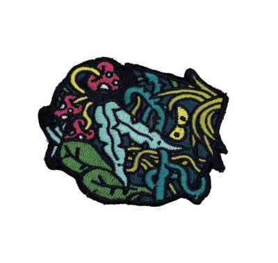 China Other Custom Embroidered Alphabet Patches Multi Color Custom Embroidered Patch For Jackets Hat Label Custom Patches Letter for sale