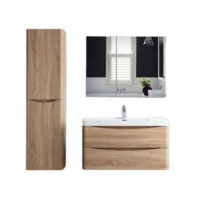 China Whater Eco - Friendly European Classic Design Wall Mount Wooden Bathroom Vanity Cabinet for sale