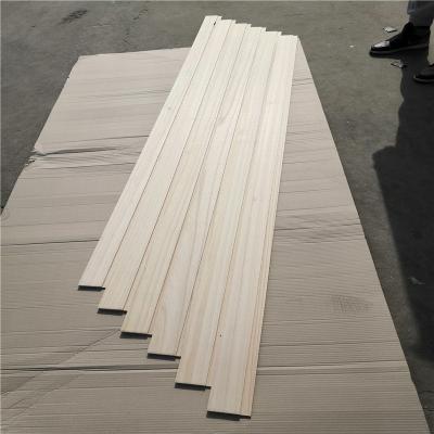 China Paulownia Exterior Panel Wall Panel Sanded Solid Wood Wood Cladding Panels for sale