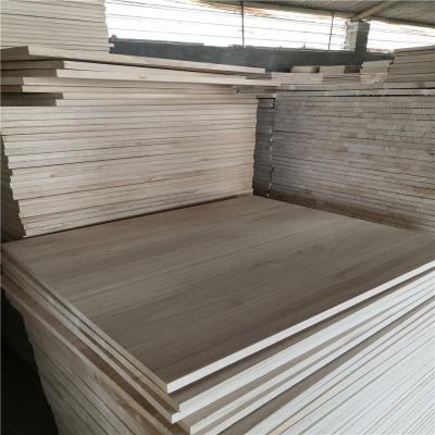 China Exterior Paulownia Sanded Wood Finger Joint Boards Wholesale Price Caskets Panel Paulownia Wood Panel for sale