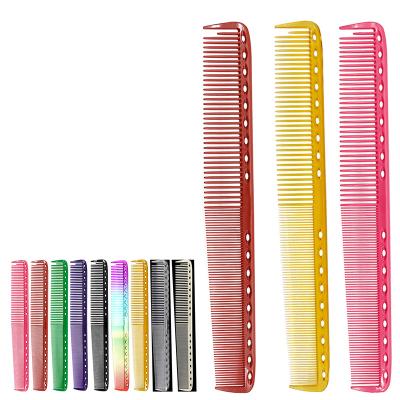 China Professional Salon Customized Metal Tapered Combs Barber Comb Carbon Fiber for sale