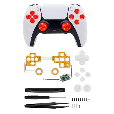 China LED KIT For PS5 Controller Luminous D-pad Thumbstick Buttons 6 Colors DIY LED Kit Modified LED Light Panel For PS5 Controller Joystick for sale