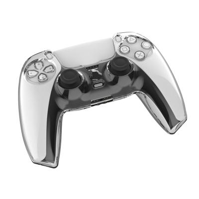 China Hard PC Shell PS5 Controller Protective Case Clear Cover Protector For Playstation 5 Controller for sale