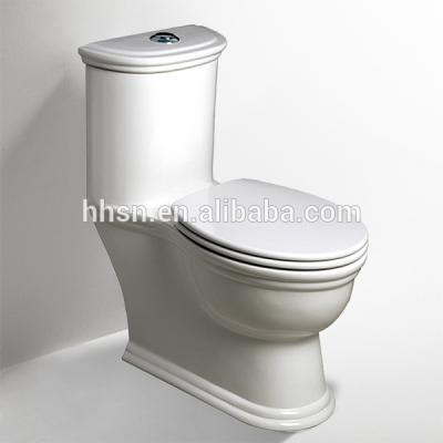 China Wholesale Economic Double-flush HHSN China High Efficiency Oval One Piece Toilet for sale