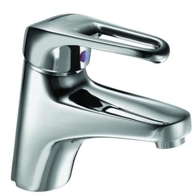 China Thermostatic Faucets HHSN Chrome Finished Single Hole Bathroom Basin Faucet Brass Faucets for sale