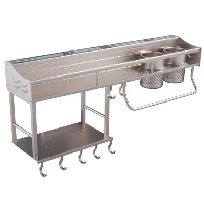 China HHSN Sustainable Storage Rack With Hooks Kitchen Shelf for sale