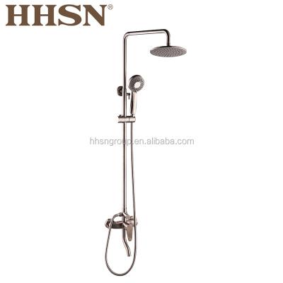 China With Slide Bar Stainless Steel Bathroom Shower Set Shower Mixing Faucet for sale