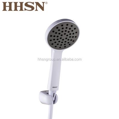 China Without diverter HHSN ABS plastic hand shower head with stainless steel hose, adjustable swivel bracket for sale