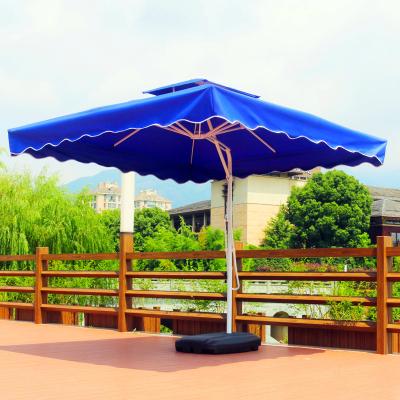 China Beach Umbrella High Temperature Resistance Steel Sun Umbrella Parasol UV Parasol For Square for sale