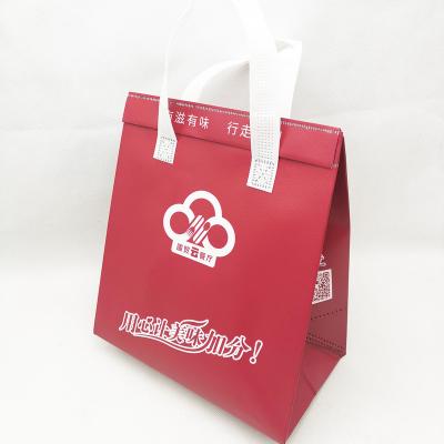 China Custom Logo Reusable Eat Bag Manufacturers Fresh Delivery Walker Bag Heat Sealed Food Delivery Bag for sale