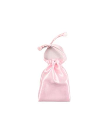 China Drawsting Private Label Custom Design Silk Satin Gift Pouch Hair Extensions Bags for sale