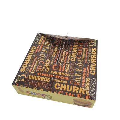 China High quality recycled materials custom design paper take away box paper churros stand direct box for sale