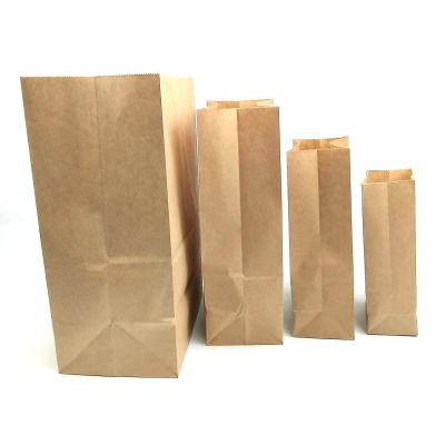 China Recycled Materials Proof Cheap Custom Food Take Out Packaging Sandwich Kraft Paper Bags With Clear Window for sale