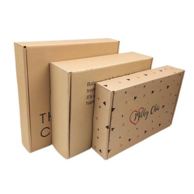 China Recycled Materials Best Selling Custom Printed Kraft Paper Corrugated Shipping Boxes Custom Logo Cardboard Mailer Box for sale