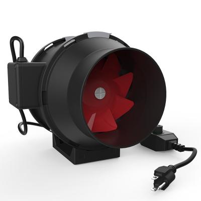 China A Plastic Hydroponic Inline Fans , Low Noise Multispeed Pipe Aeration Fan for sale