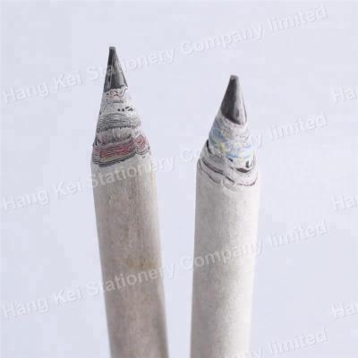 China Promotional Pencil Factory Price Eco Friendly Recycle Paper Hb Jumbo Pencil With Eraser for sale