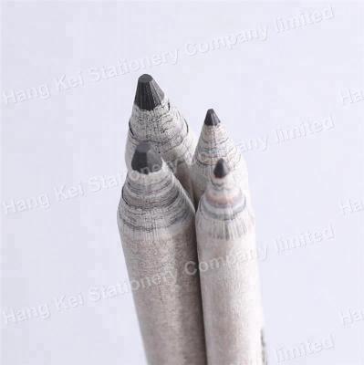 China Free Sample Promotional Pencil Sharpener Round Shape Graphite HB Paper Jumbo Pencil for sale