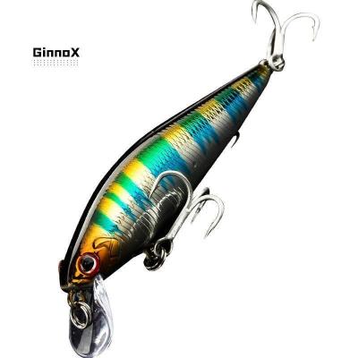 China ABS 8cm/10g Plastic 6.5cm/7g 3D Eyes Triple Hook Saltwater Bass Trout Walleye Hard Minnow Bait Freshwater Lure for sale