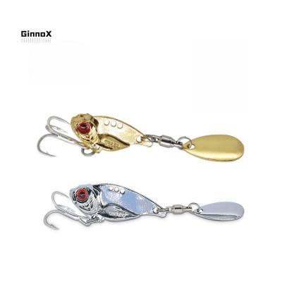 China Wholesale Ginnox Zinc Alloy Hard Freshwater Saltwater Long Surf Zinc Alloy Metal Fast Sinking Bass Trout Pike VIB Lead Fishing Lure for sale