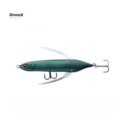 China ABS Ginnox Ginnox 6.5g 80mm Bass Trout Walleye Floating Whopper Wholesale Hard Plastic Fishing Snap Fishing Lure Saltwater Plopper for sale