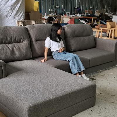 China Italian design cloud recliner modern corner sectional luxury heavy fabric sofa set furniture 7 seater sofa set luxury heavy sofa for sale