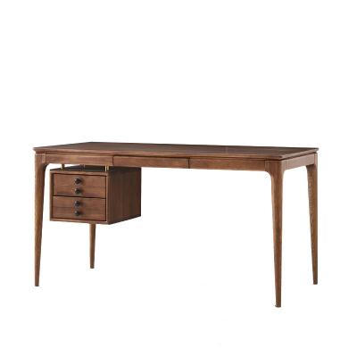 China Convertible Royal Villa Furniture Style Solid Wood Desk Writing/Reading Table with Cabinet for Home Use for sale