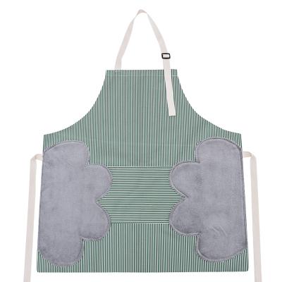 China 2021 Waterproof And Hand Erasable China Factory Customized Cheap Kitchen Cotton Christmas Beauty Practical Apron Wholesale Canvas Apron for sale