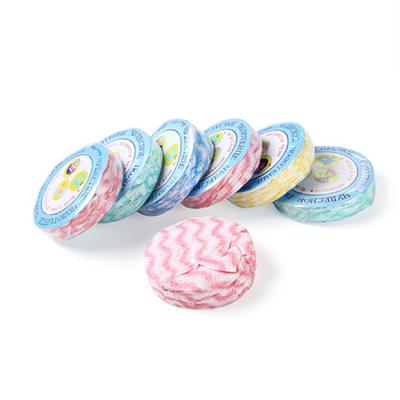 China Hot Sale Non Sustainable Biodegradable Multifunctional Woven Fabric Household Disposable Compressed Towel for sale