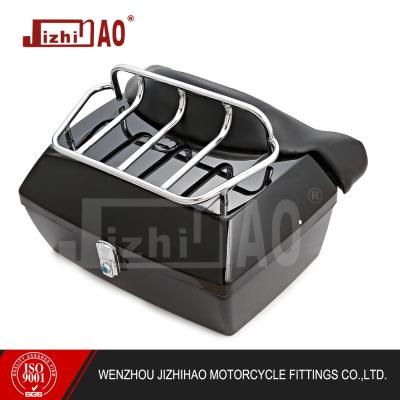 China Cargo E-Motorcycle Trunk Tail Box Rear Box Soft Backrest With Top Rack 48L 525B for sale