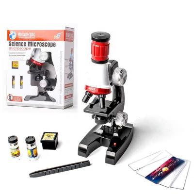 China Buzz IQ Toys Microscope Science Exploration Kits for Kids Beginner Microscope with 100X 400X and 1200X LED for sale